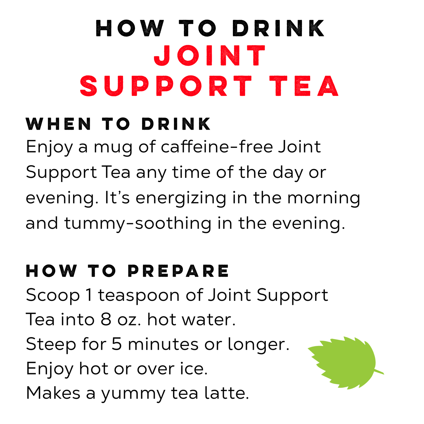 Loose Leaf Tea Market - Joint Support Tea