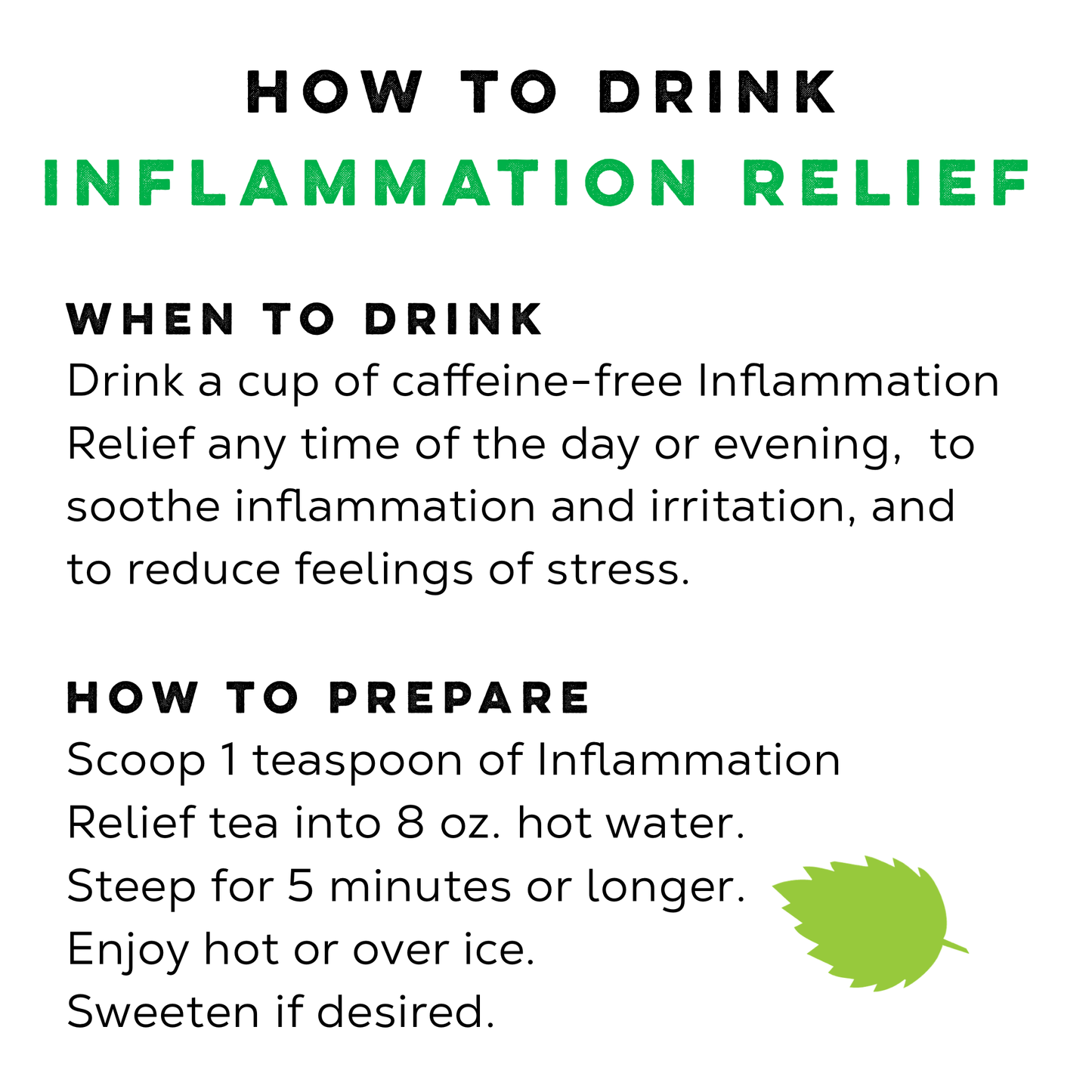 Loose Leaf Tea Market - Inflammation Relief Tea