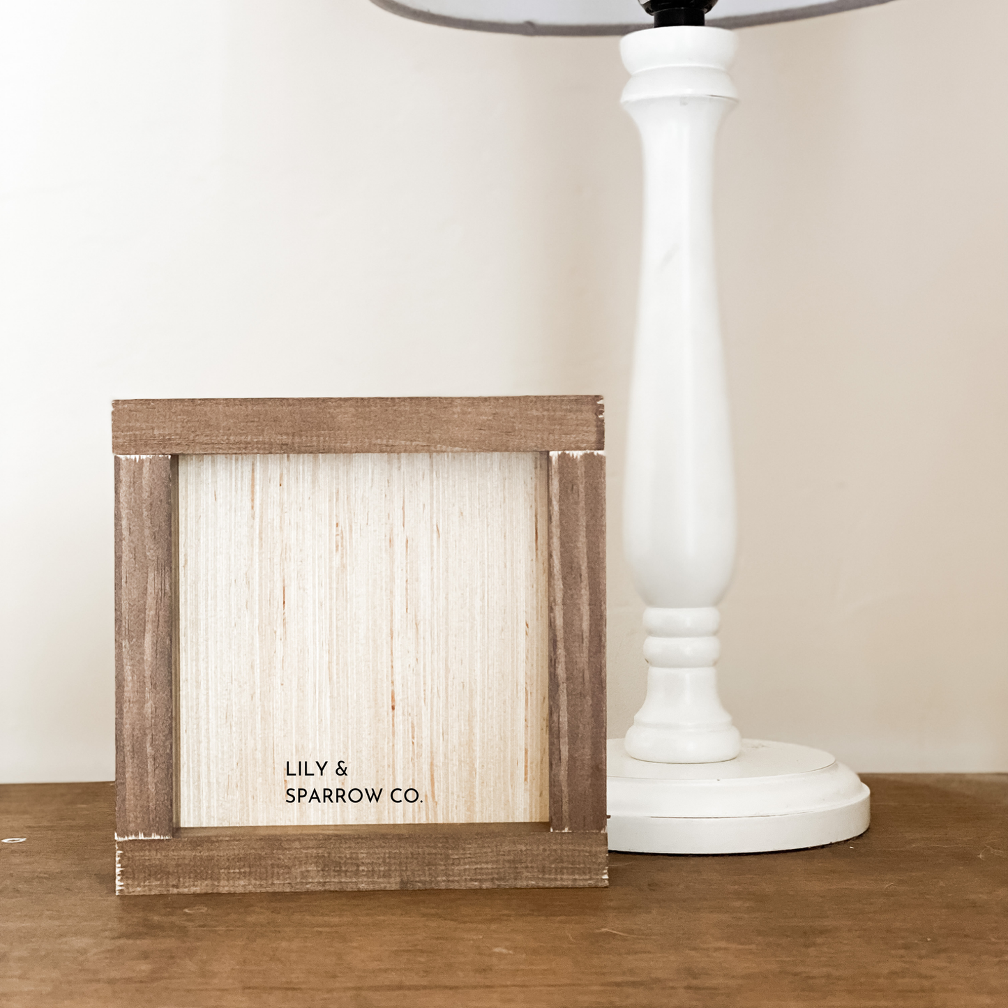 Lily and Sparrow - Baby It's Cold Outside | Christmas Decor: White / 7x7"