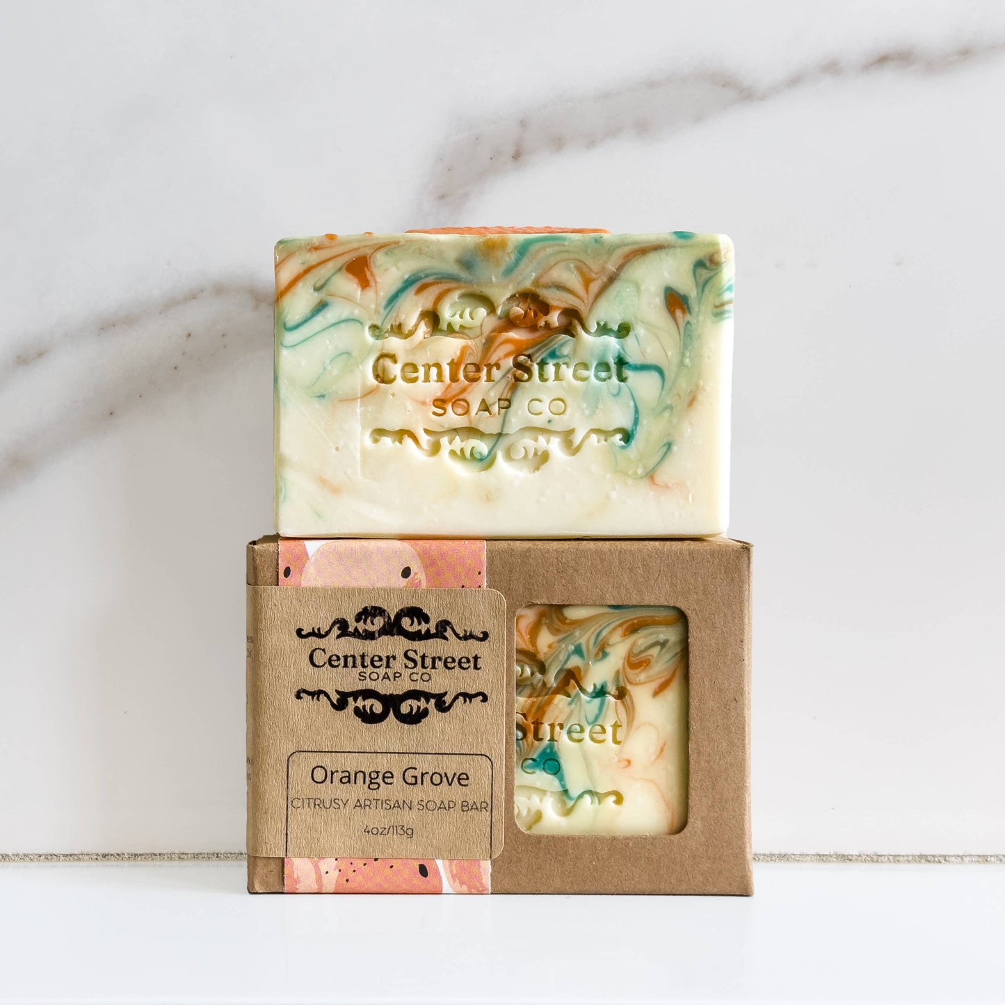 Center Street Soap Co - Orange Grove Summer Handmade Soap Bar - 4oz