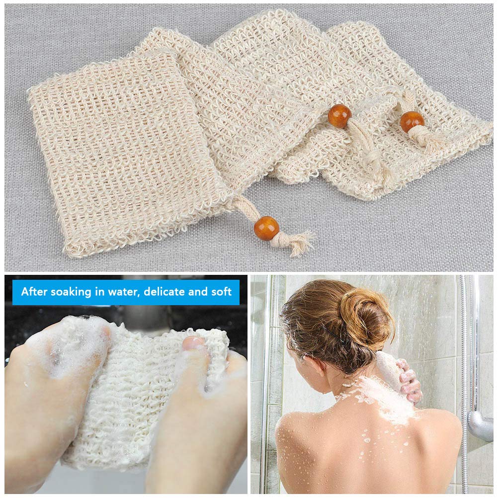 Natural Sisal Soap Pouch