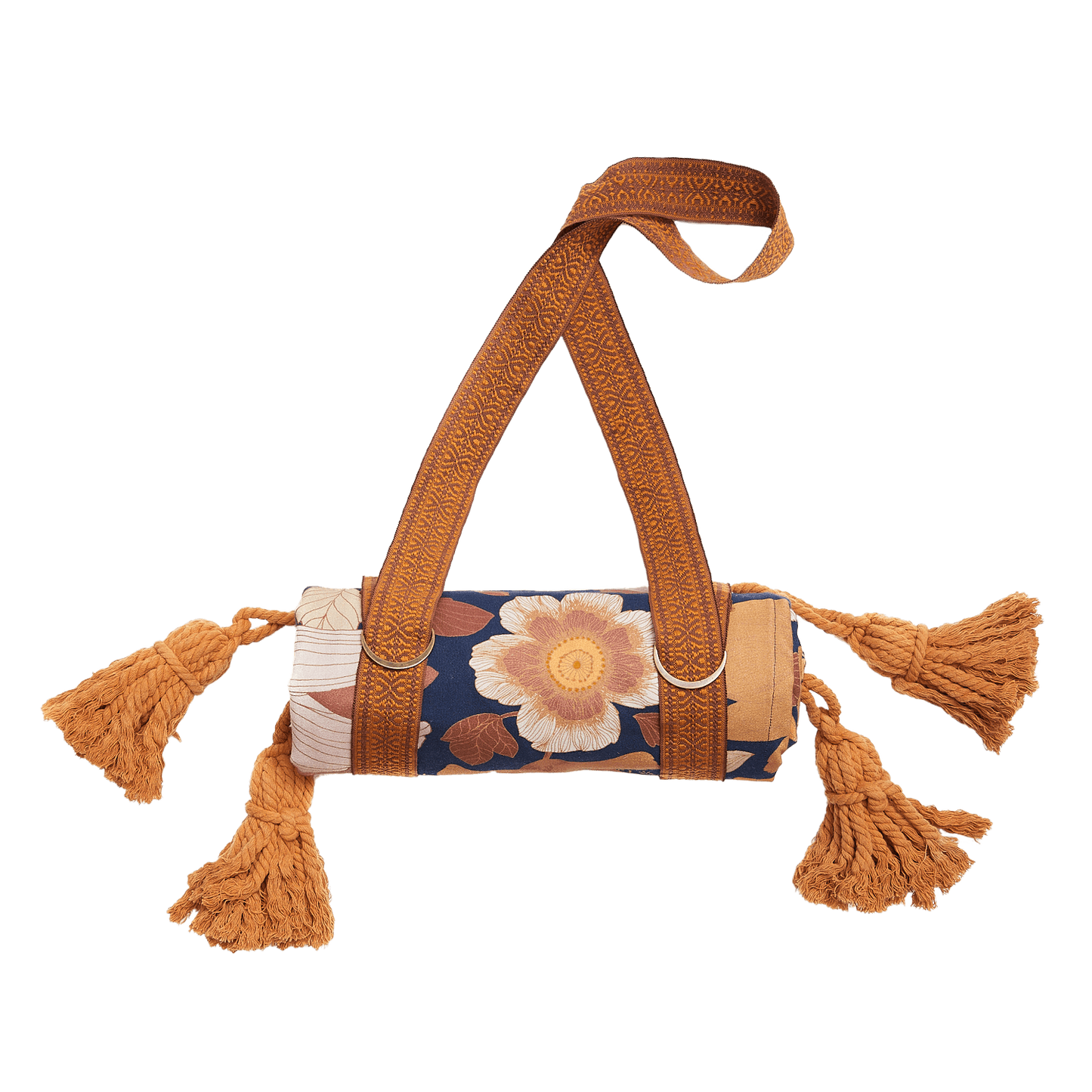 Wandering Folk - Grandé Fleur Picnic Blanket - Nightshade