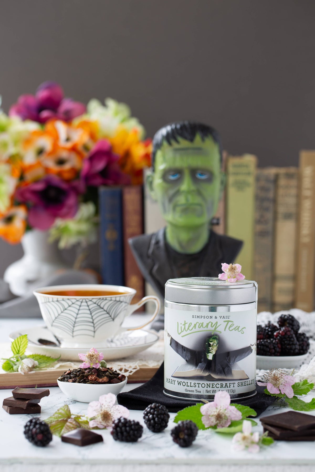 Simpson & Vail - Mary Shelley's Green Tea Blend - 4 Ounce Tin - Lavenders Blue Home and Body Boutique