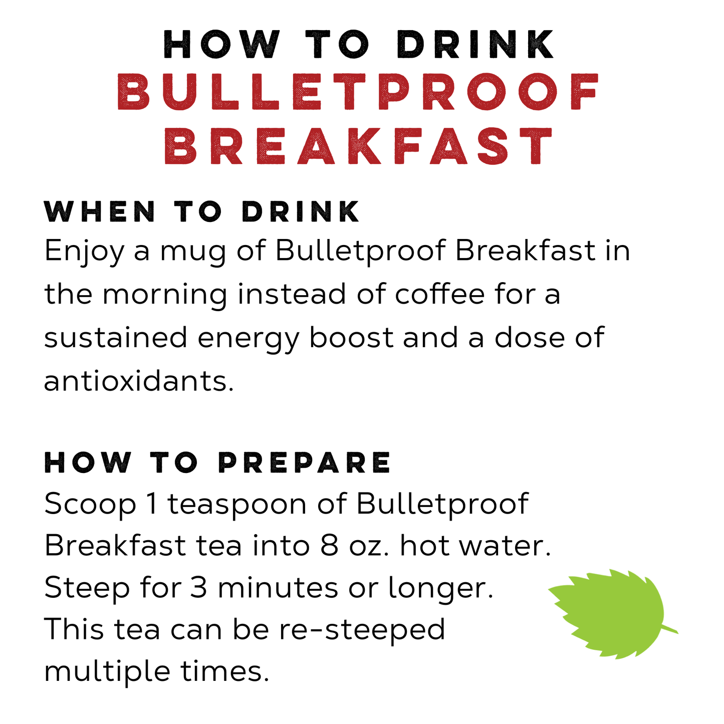 Loose Leaf Tea Market - Bulletproof Breakfast Tea