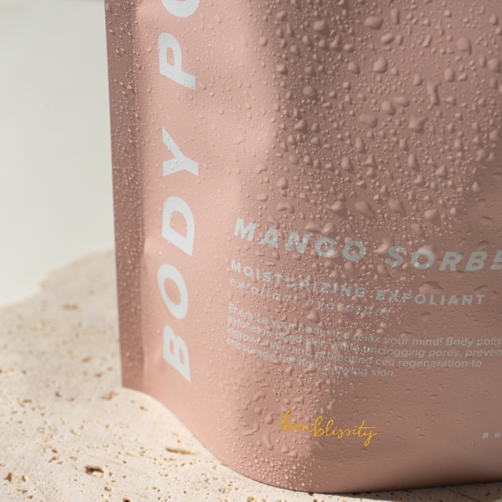 Bonblissity - Body Polish Body Scrub - Mango Sorbet (MSRP $24)