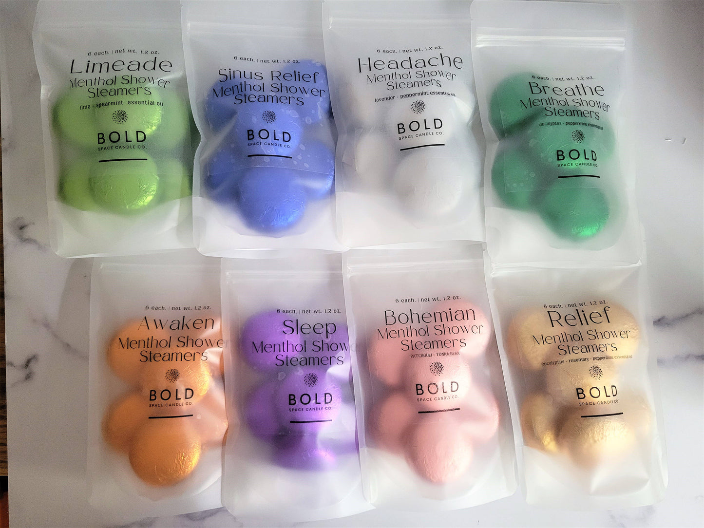 Patchouli + Tonka Bean Menthol Shower Steamers