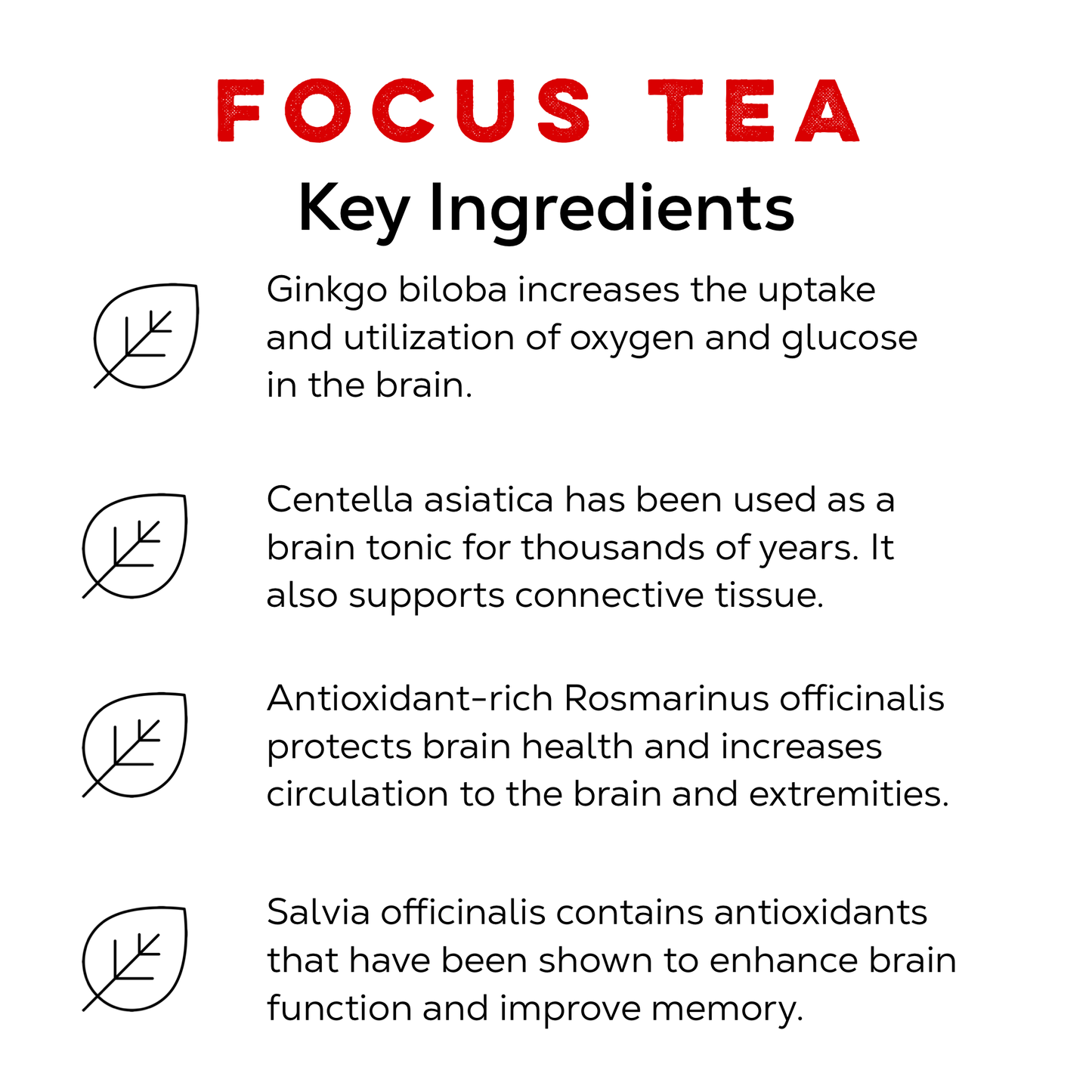 Loose Leaf Tea Market - Focus Tea For Brain and Memory