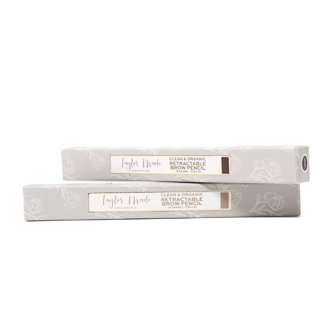 Deep Taupe Retractable Brow Pencil - natural + vegan: Taylor Made Organics