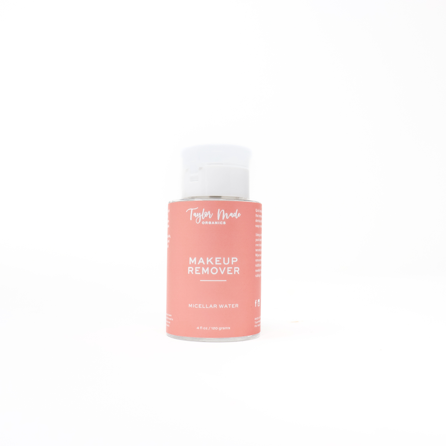 Makeup Remover with micellar water Taylor Made Organics