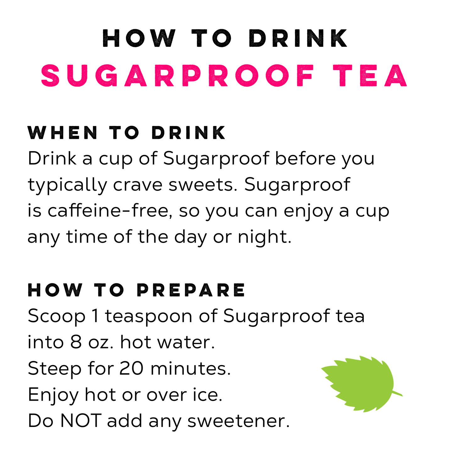 Loose Leaf Tea Market - Sugarproof Tea