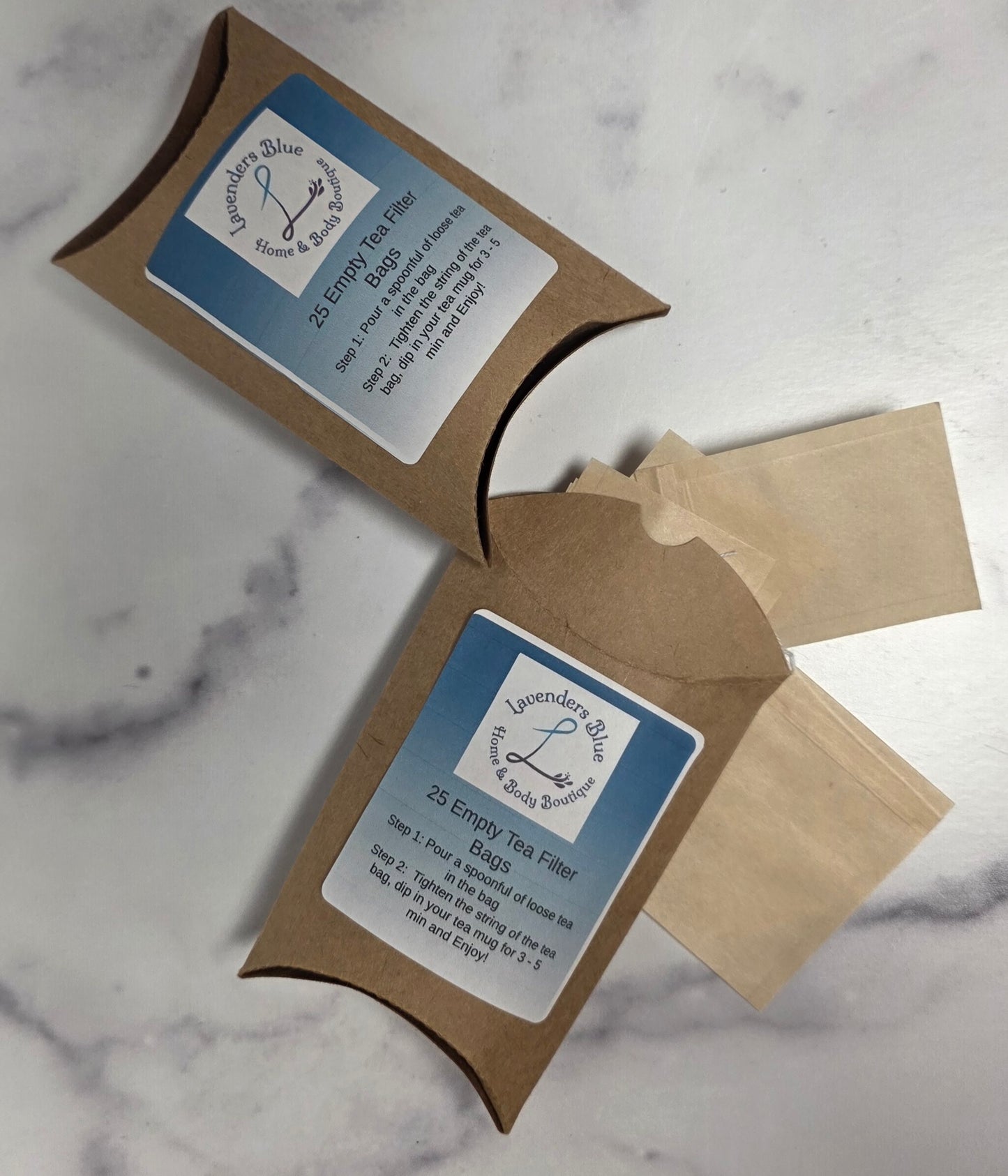 Empty Filter Tea Bags - Lavenders Blue Home and Body Boutique