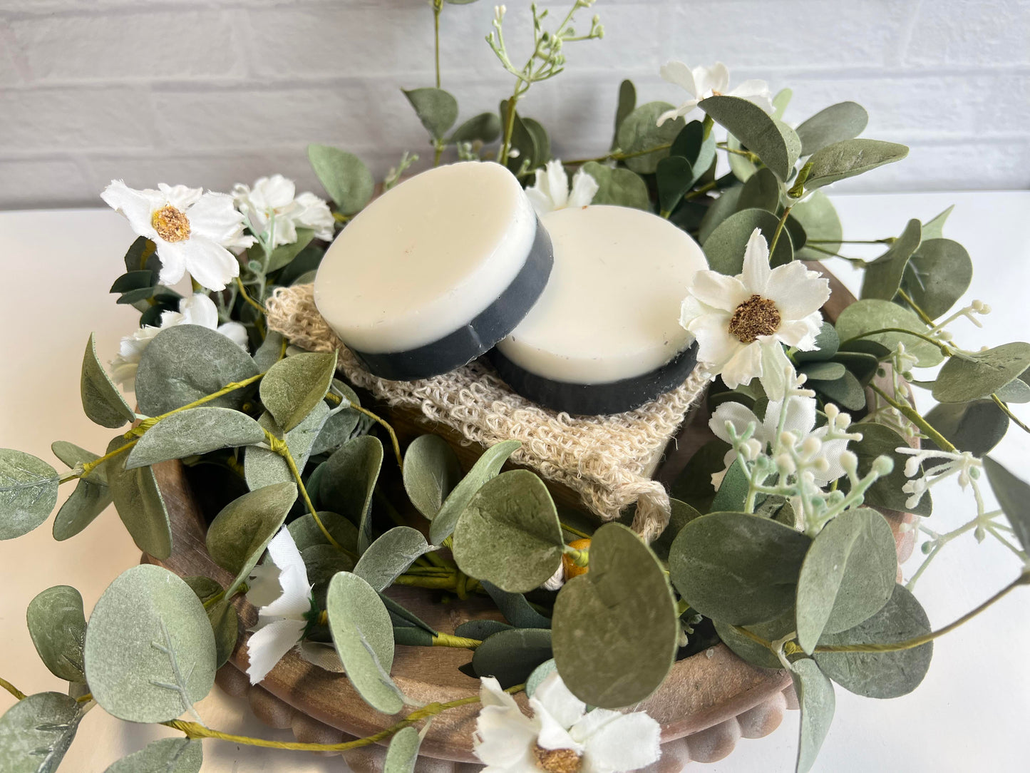 Charcoal sea salt soap