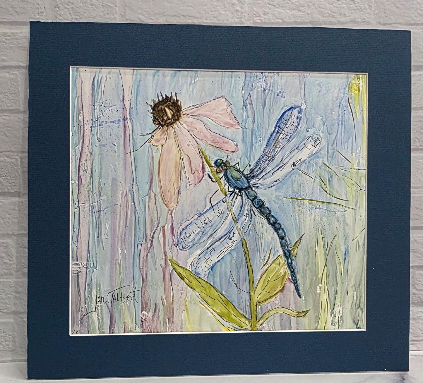 Coneflower Dragonfly By Judi Talbert