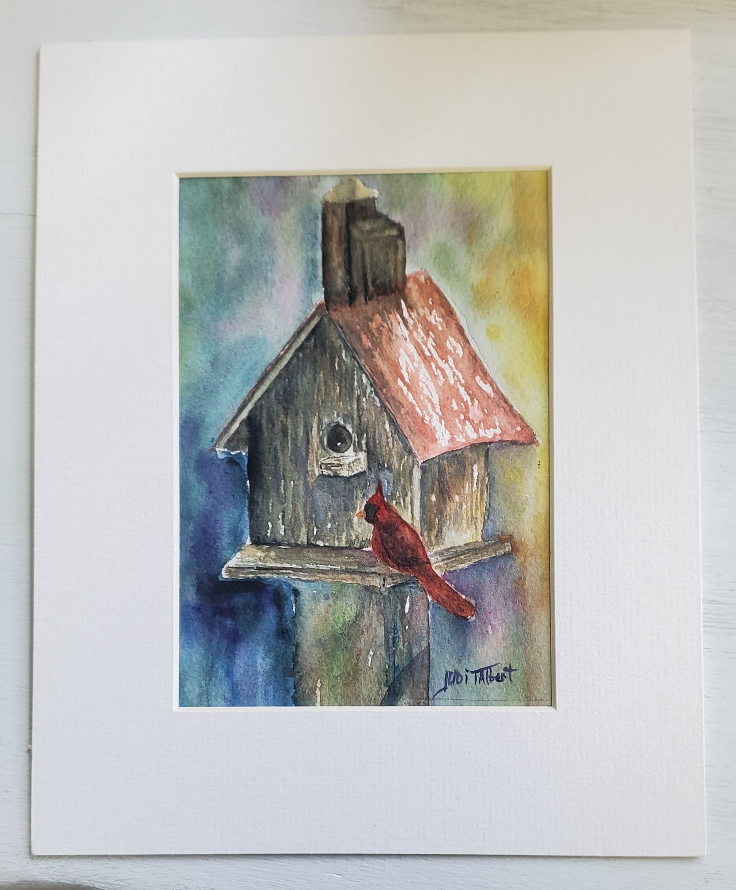Cardinals Palace by Judi Talbert Original