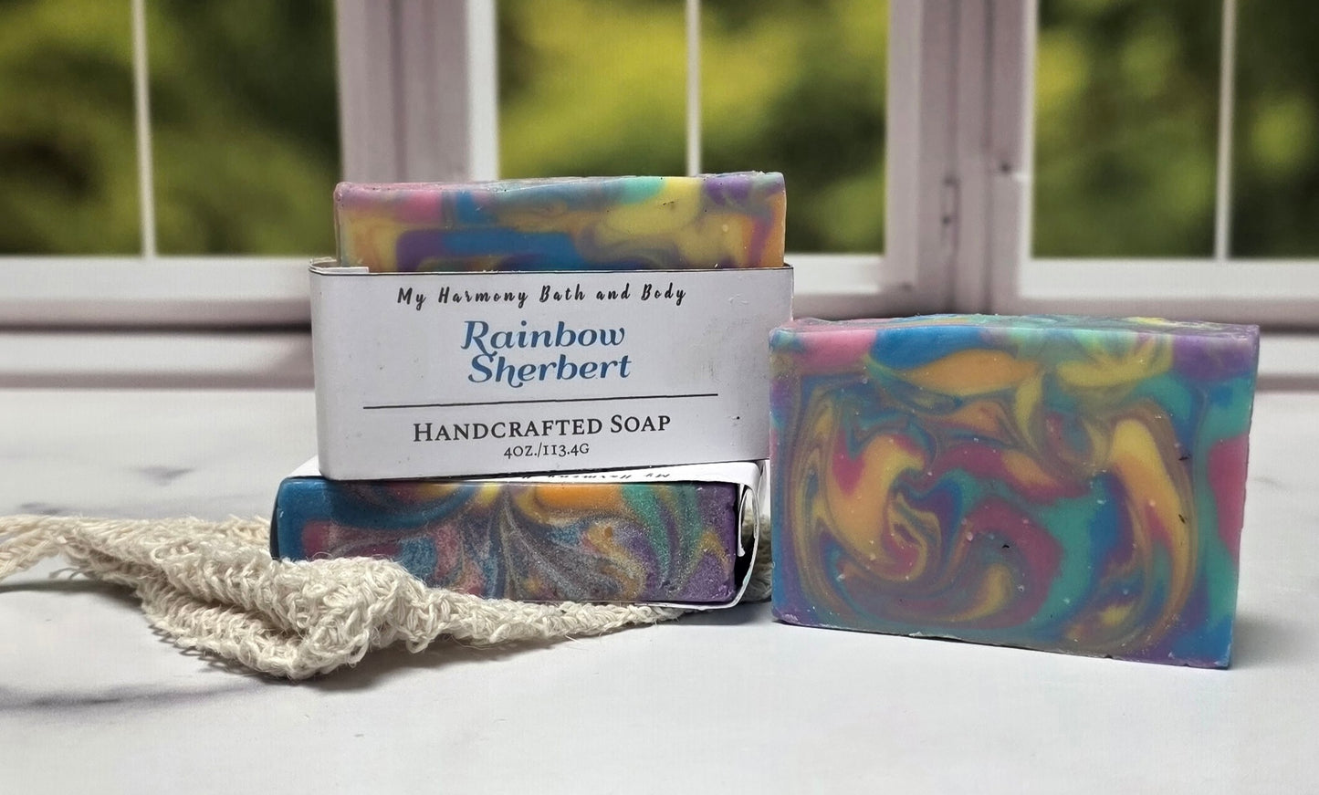 Rainbow Sherbert Soap - Lavenders Blue Home and Body Boutique