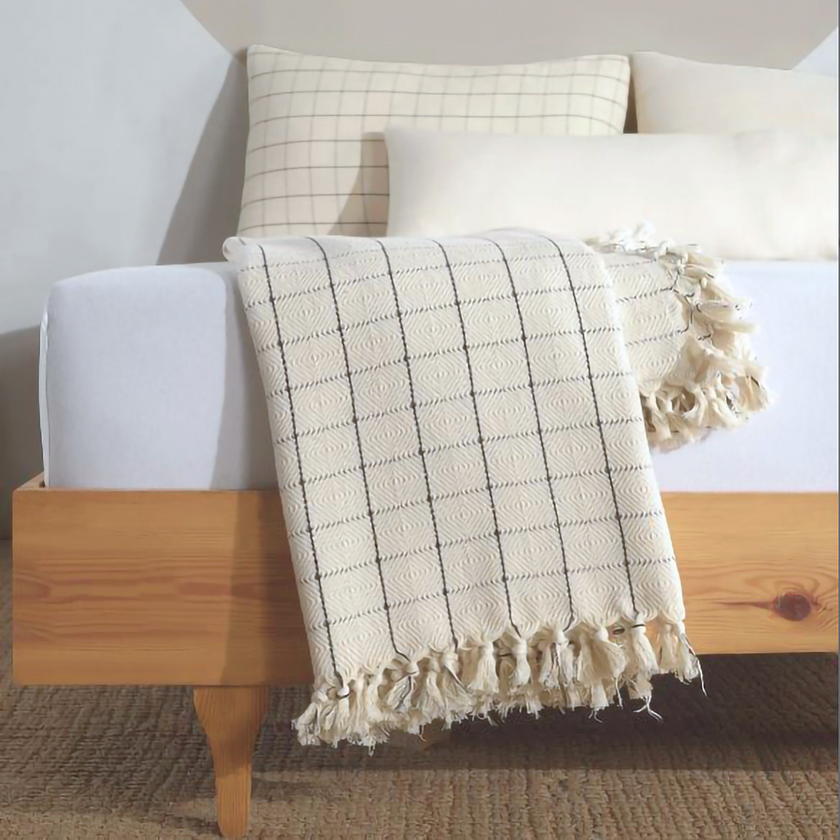 Minimalist 100% Cotton Throw Blankets & Bedspreads - Lavenders Blue Home and Body Boutique