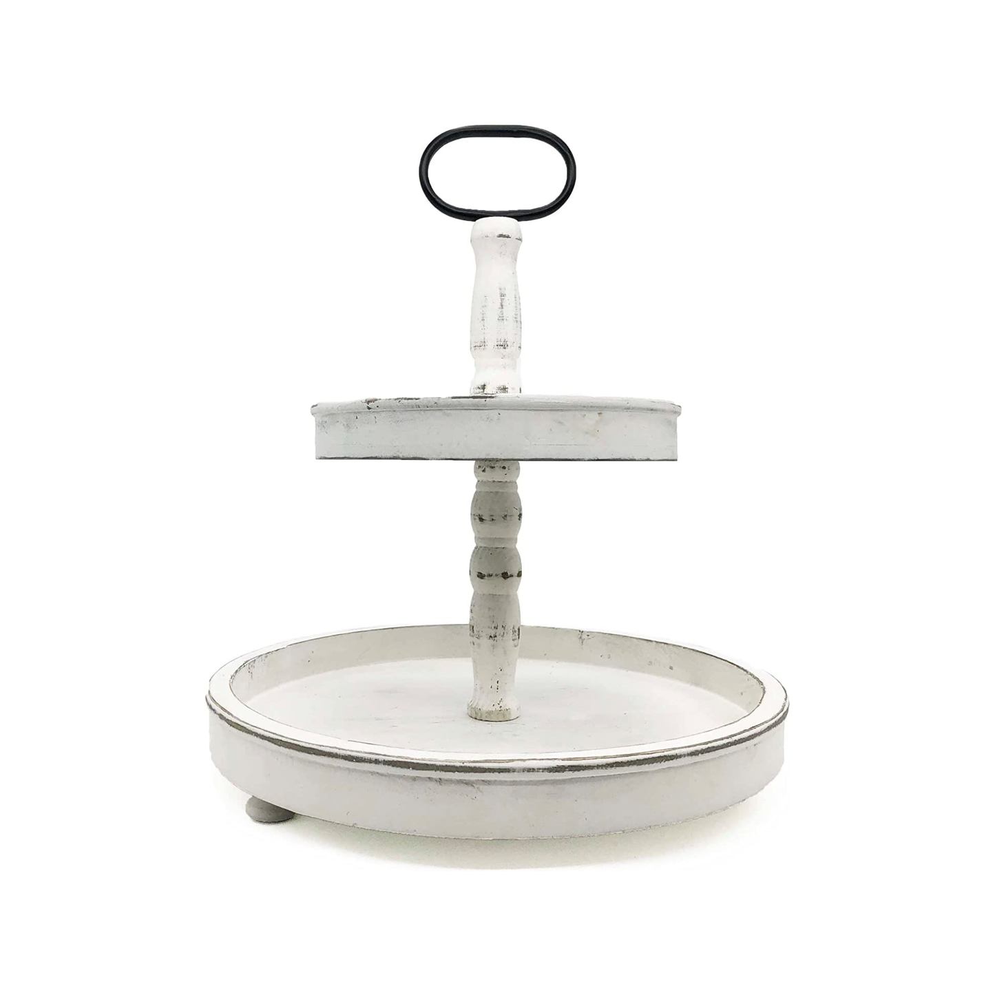 Two Tier Tray with Metal Handle - Lavenders Blue Home and Body Boutique