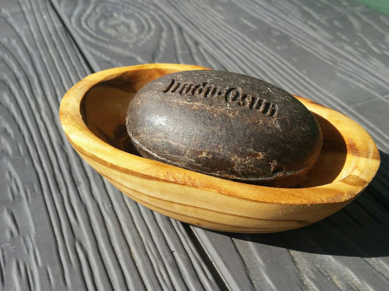wooden soap dish approx. 14 — 16 cm