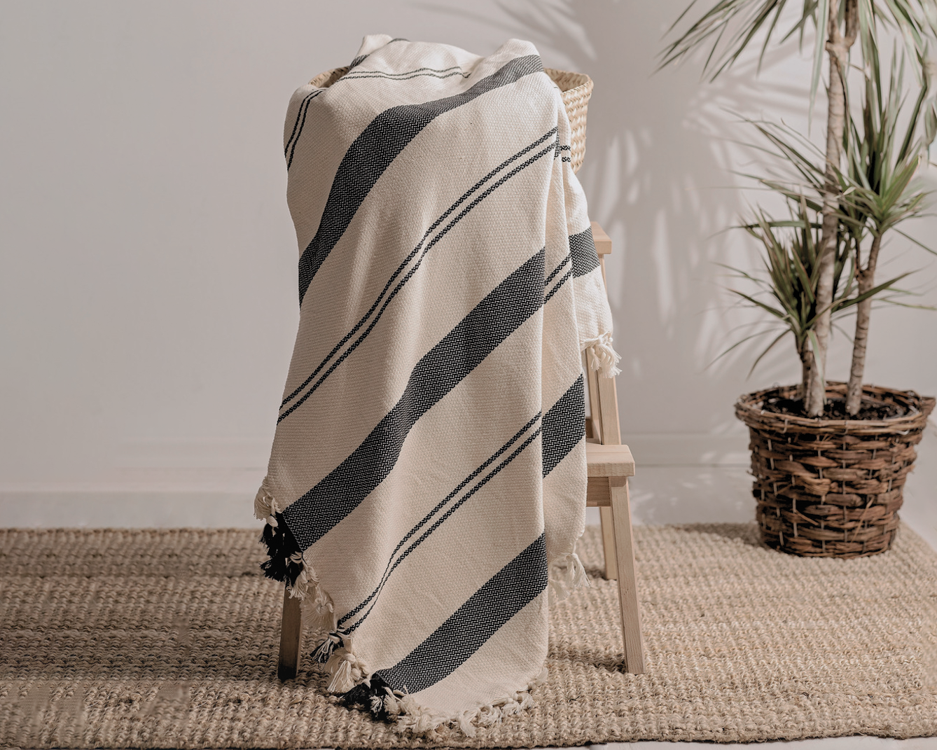 Minimalist 100% Cotton Throw Blankets & Bedspreads - Lavenders Blue Home and Body Boutique