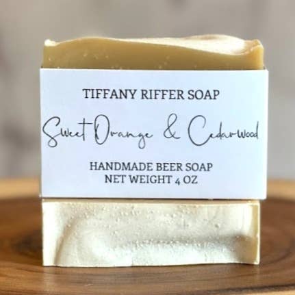 Blood Orange & Cedarwood Beer Soap - Lavenders Blue Home and Body Boutique