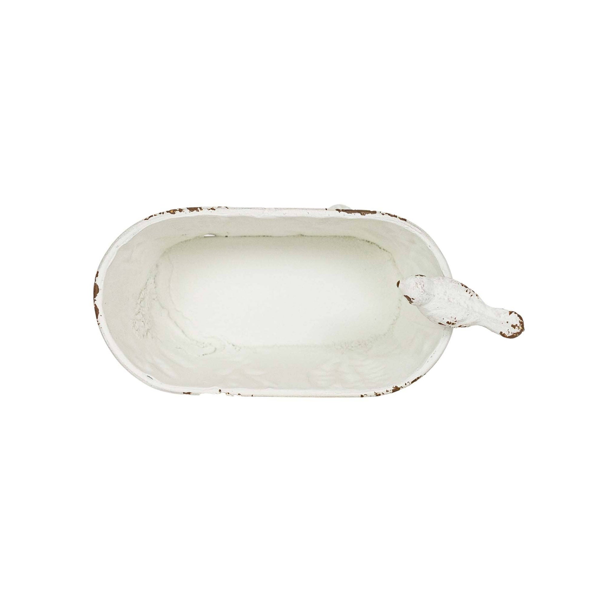 Foreside Home & Garden - Lyra Vintage Clawfoot Bathtub Mini Planter White Soap Dish - Lavenders Blue Home and Body Boutique 
