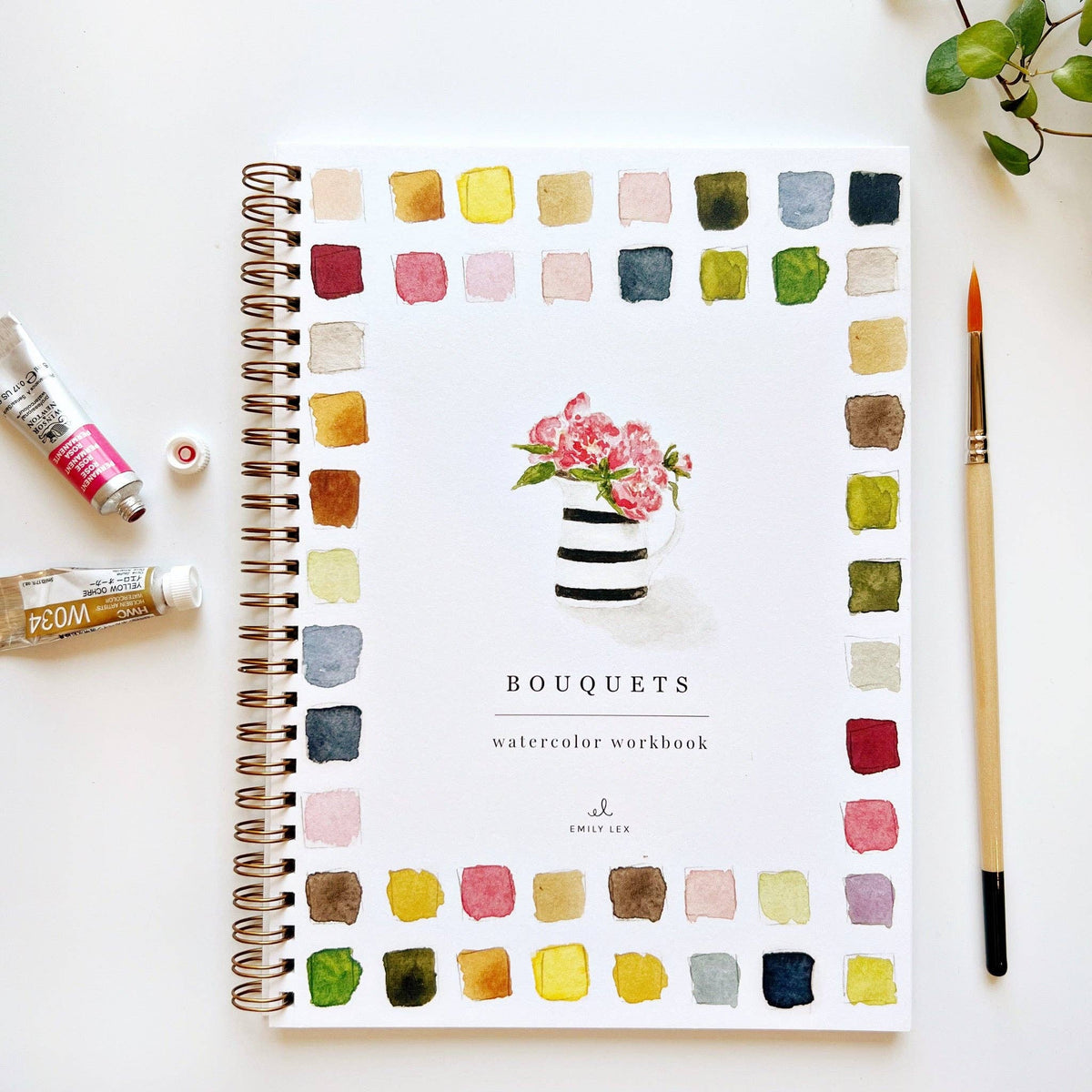 emily lex studio - Bouquets watercolor workbook - Lavenders Blue Home and Body Boutique 