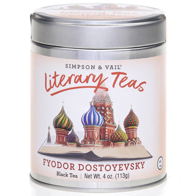 Simpson & Vail - Fyodor Dostoyevsky’ Black Tea Blend - 4 Ounce Tin - Lavenders Blue Home and Body Boutique 