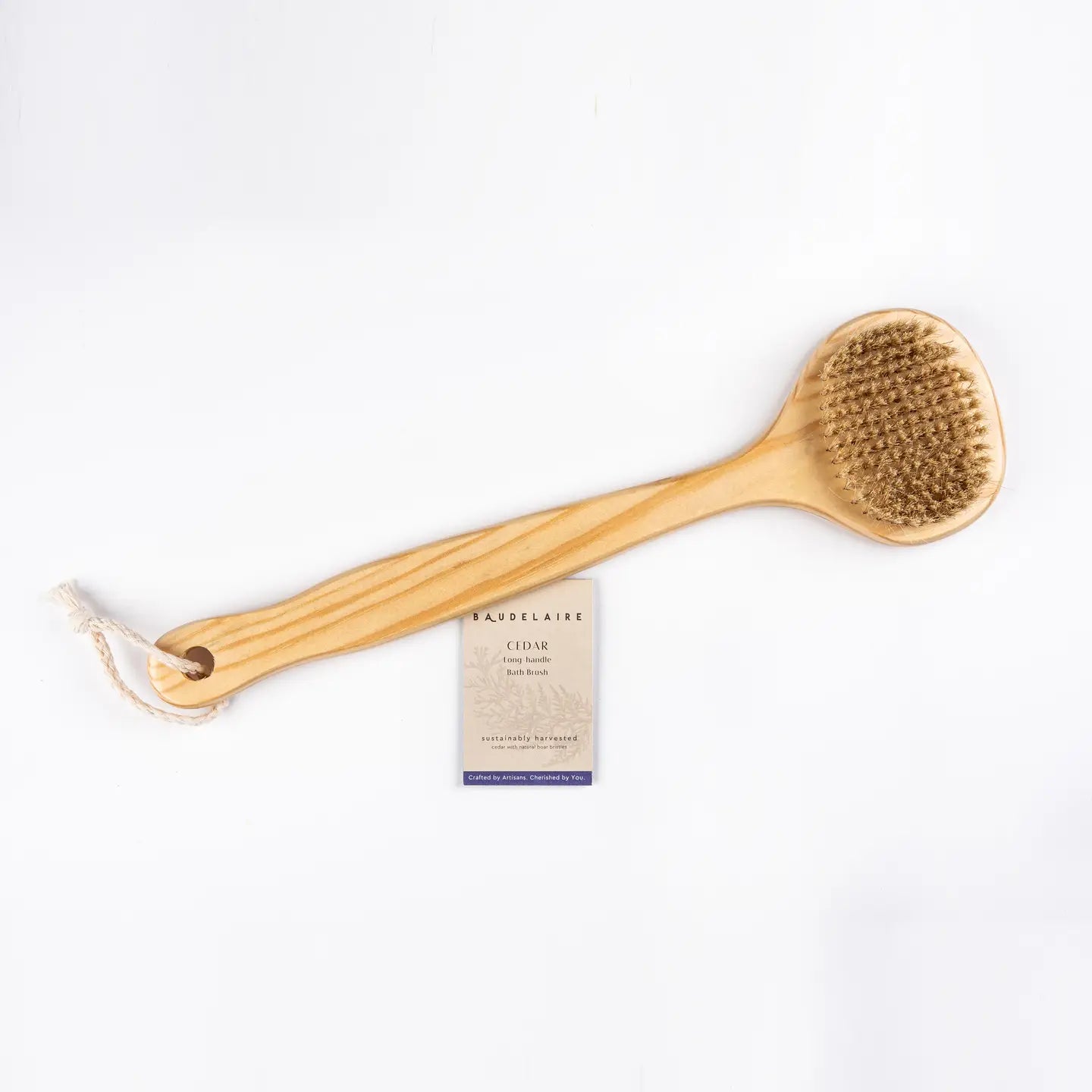Cedar 13" Long-Handle Bath Brush - Lavenders Blue Home and Body Boutique 