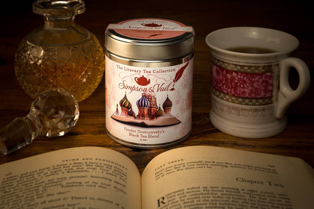Simpson & Vail - Fyodor Dostoyevsky’ Black Tea Blend - 4 Ounce Tin - Lavenders Blue Home and Body Boutique 