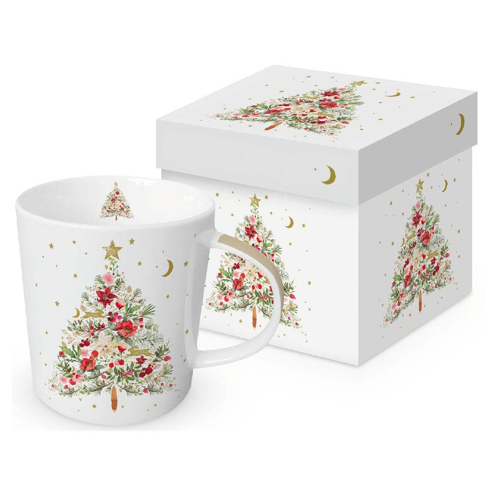 Paperproducts Design • Ambiente - MUG IN GIFT BOX- BEAUTIFUL CHRISTMAS TREE - Lavenders Blue Home and Body Boutique 