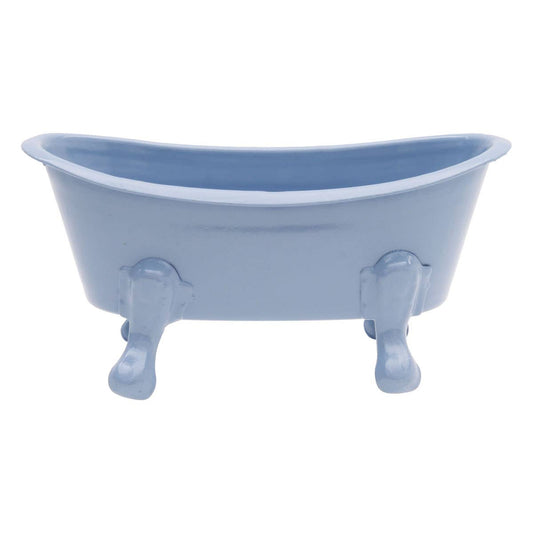 Foreside Home & Garden - Mini Bathtub Planter Soap Dish Light Blue - Lavenders Blue Home and Body Boutique 