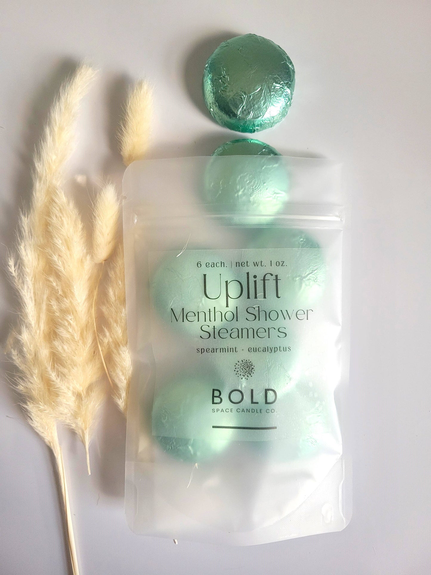 Bold Space Candle Co. - Uplift – Eucalyptus + Spearmint Menthol Steamers- 6 pack - Lavenders Blue Home and Body Boutique 