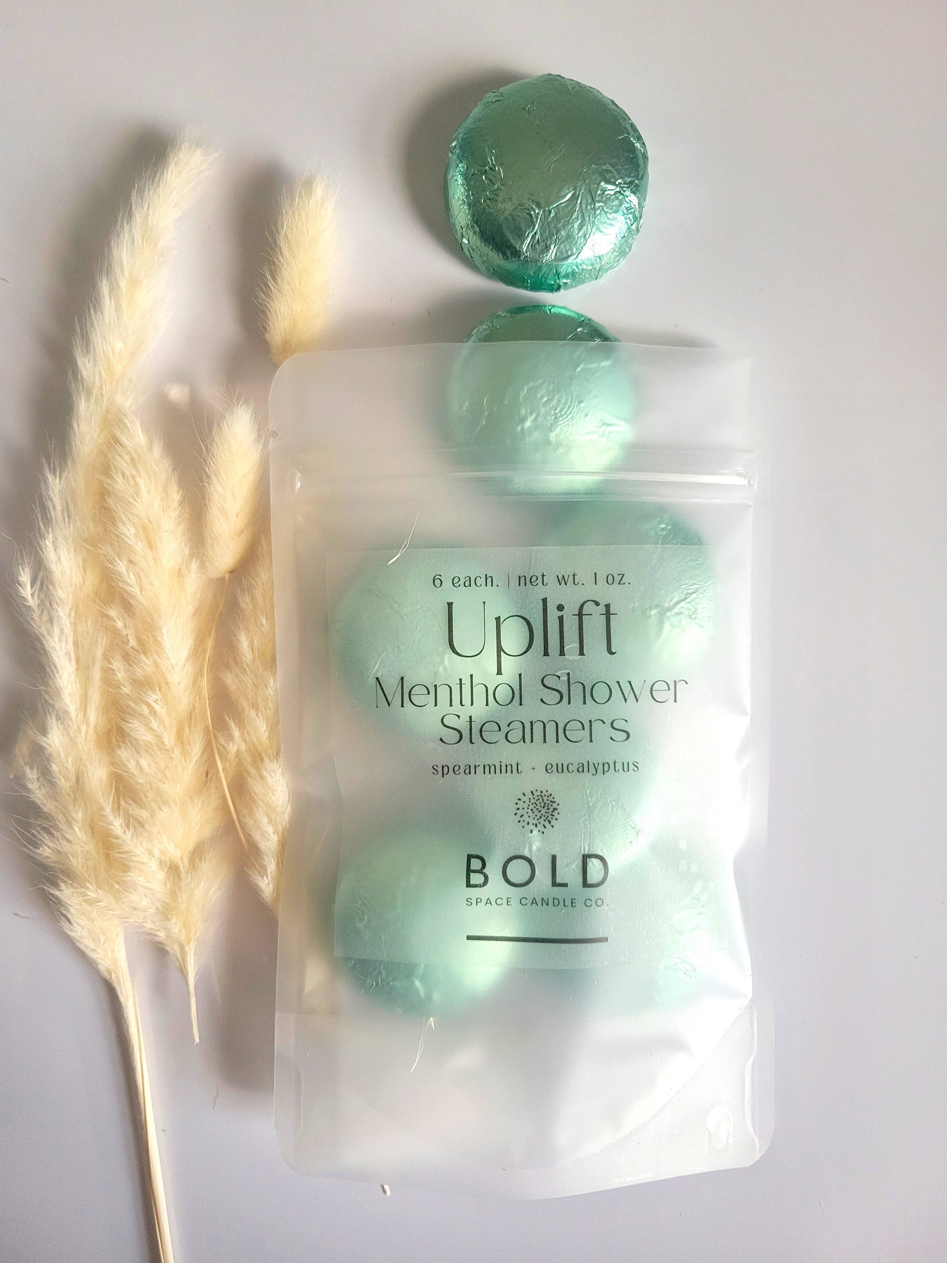 Bold Space Candle Co. - Uplift – Eucalyptus + Spearmint Menthol Steamers- 6 pack - Lavenders Blue Home and Body Boutique 