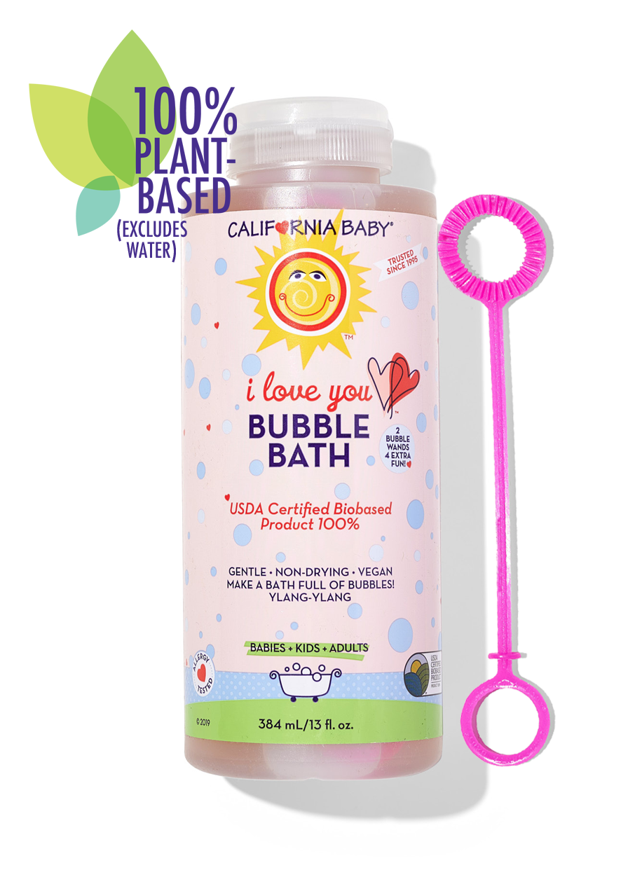 California Baby - I Love You™ Bubble Bath: 13oz/384mL - Lavenders Blue Home and Body Boutique 