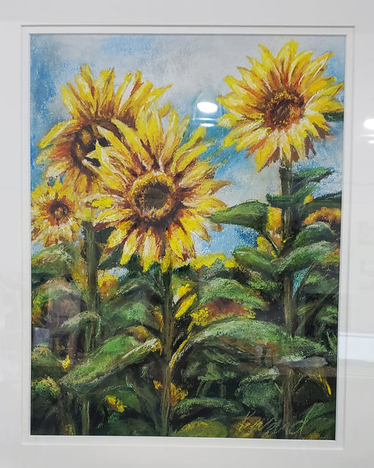 Sunflower Patch Pastel Art