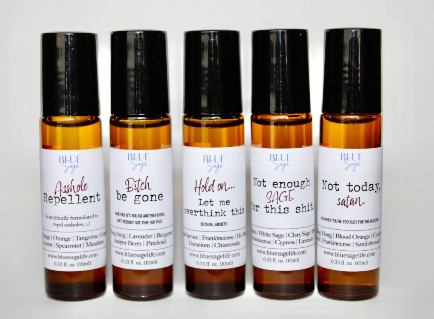 Blue Sage - A**hole Repellent Essential Oil Aromatherapy Roller | Funny Gifts - Lavenders Blue Home and Body Boutique 
