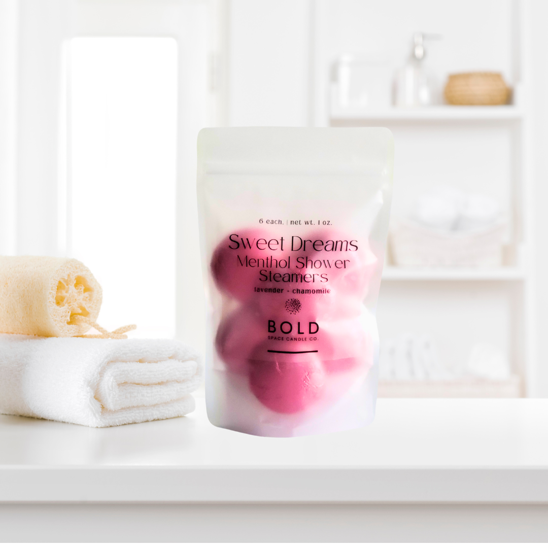 Bold Space Candle Co. - Sweet Dreams- Chamomile + Lavender Menthol Steamers 6 pack - Lavenders Blue Home and Body Boutique 