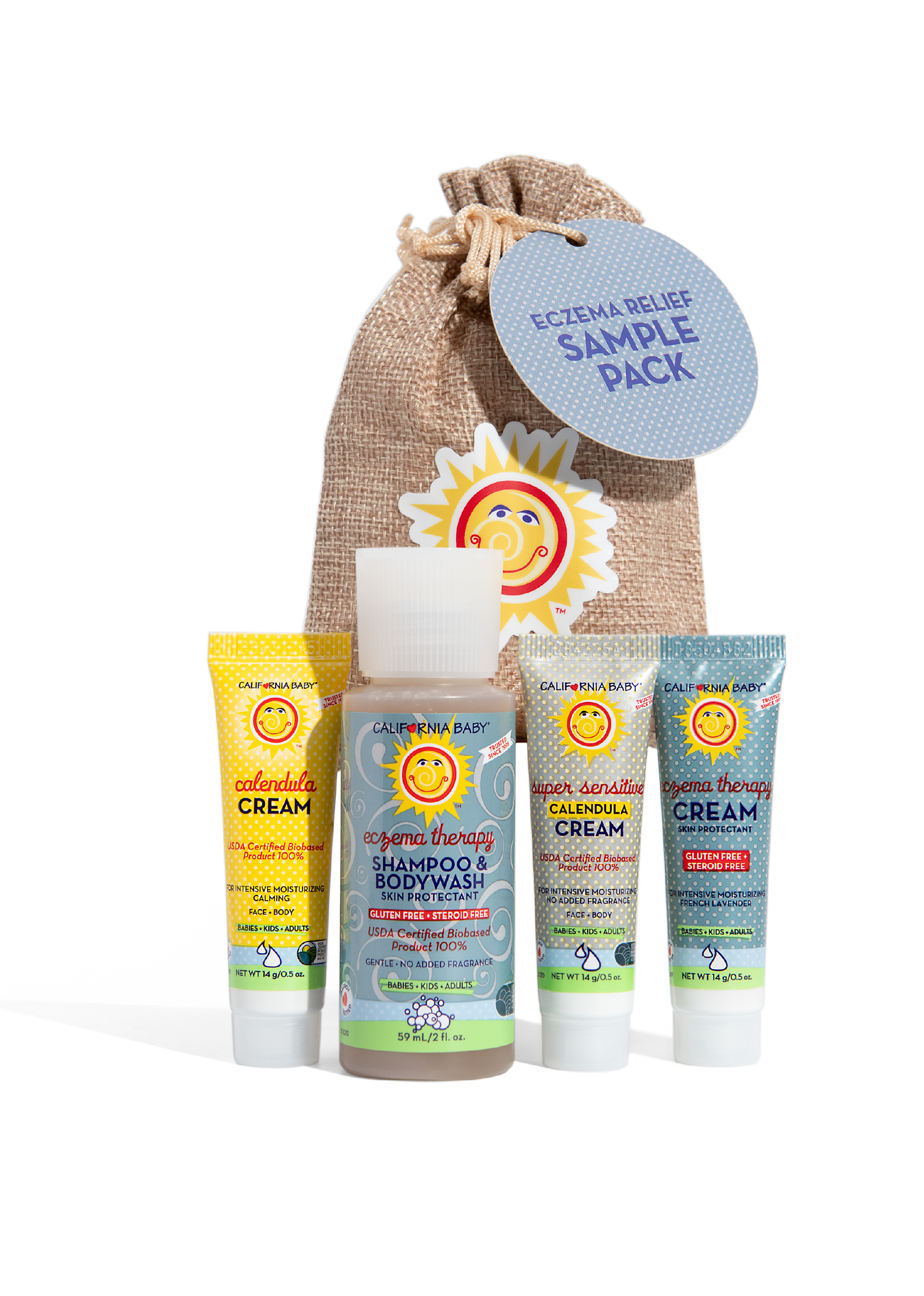 California Baby - Eczema Relief Sample Pack - Lavenders Blue Home and Body Boutique 