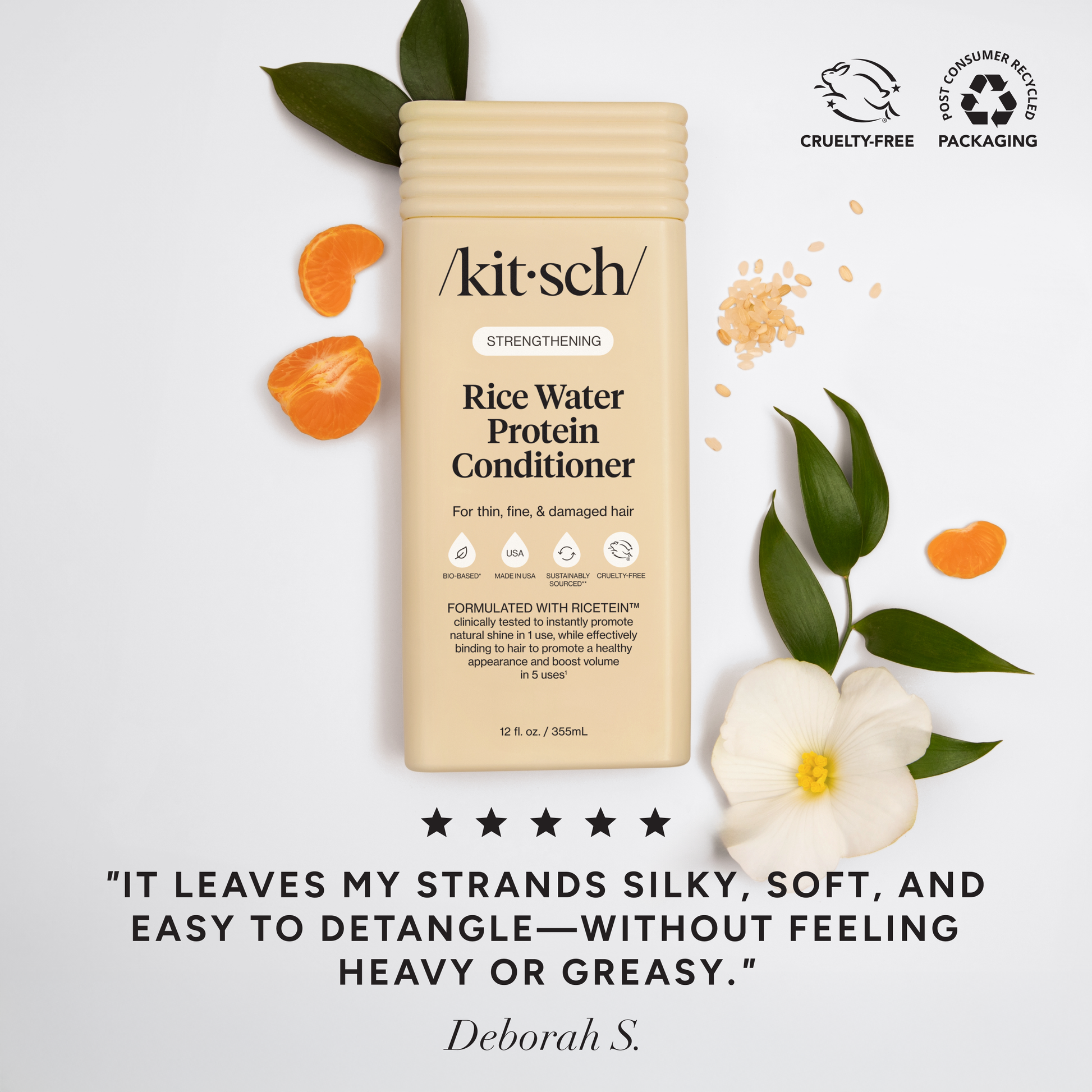 KITSCH - Strengthening Rice Water Shampoo & Conditioner Combo - Lavenders Blue Home and Body Boutique 