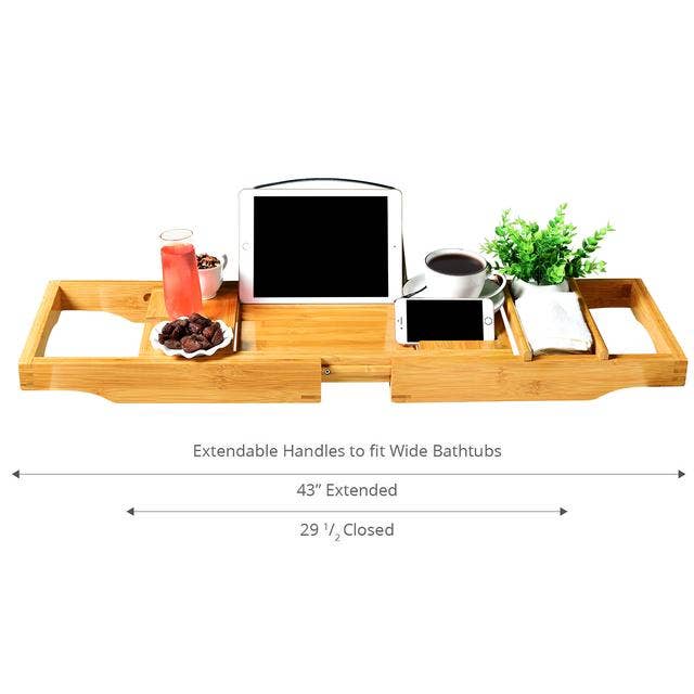 Bamboo Deluxe Bath Caddy