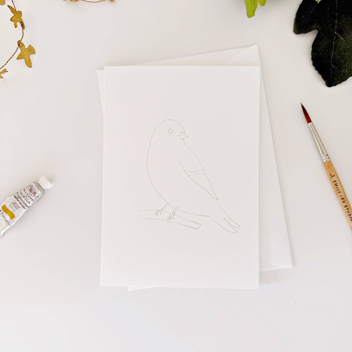 emily lex studio - Backyard birds paintable notecards - Lavenders Blue Home and Body Boutique 