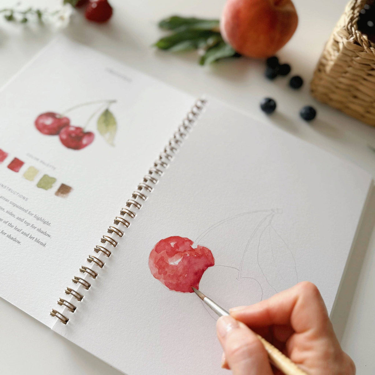 emily lex studio - Fruit watercolor workbook - Lavenders Blue Home and Body Boutique 