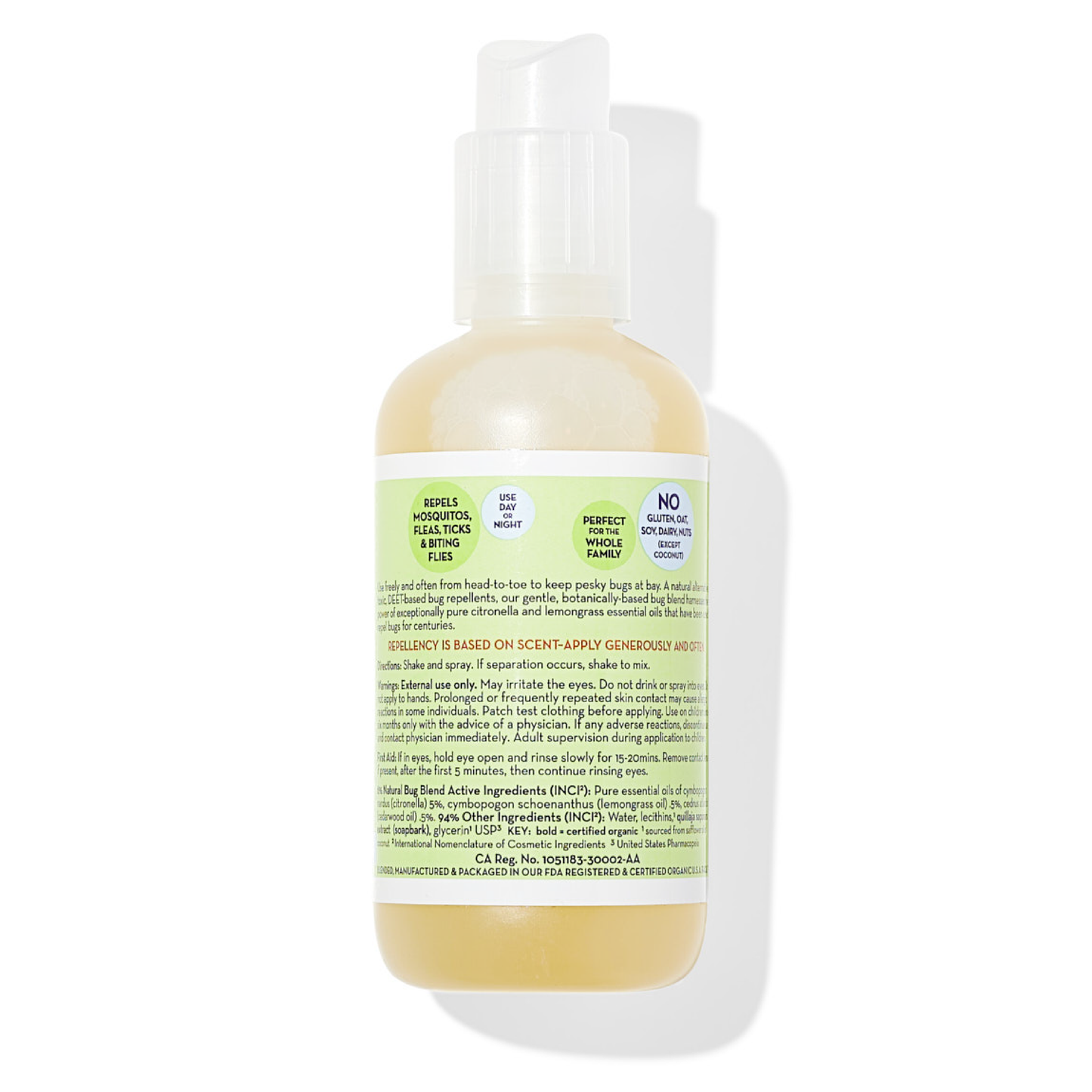 California Baby - Natural Bug Blend™ Bug Repellent Spray: 2oz/59mL - Lavenders Blue Home and Body Boutique 