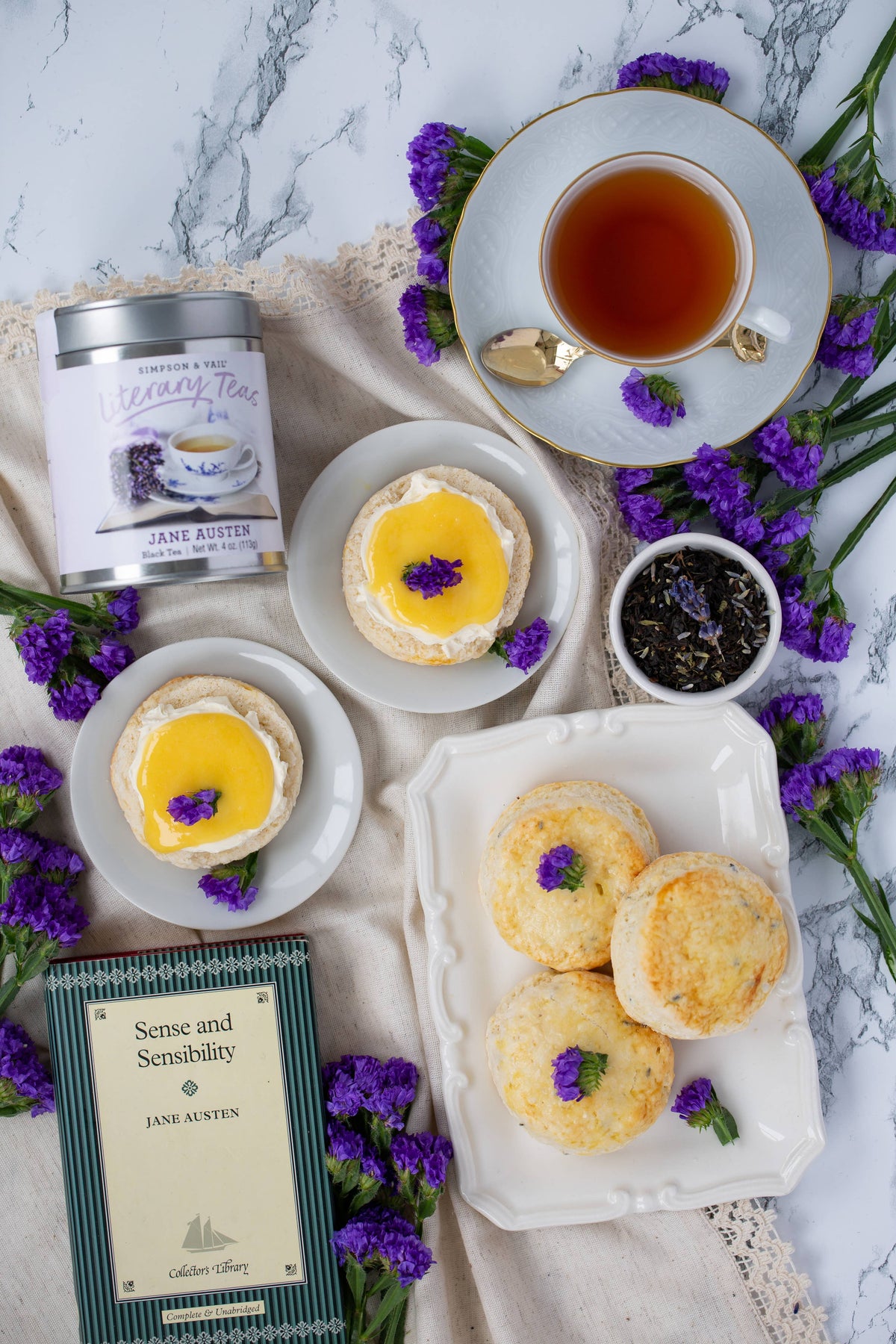 Simpson & Vail - Jane Austen’s Black Tea Blend - 4 Ounce Tin - Lavenders Blue Home and Body Boutique 