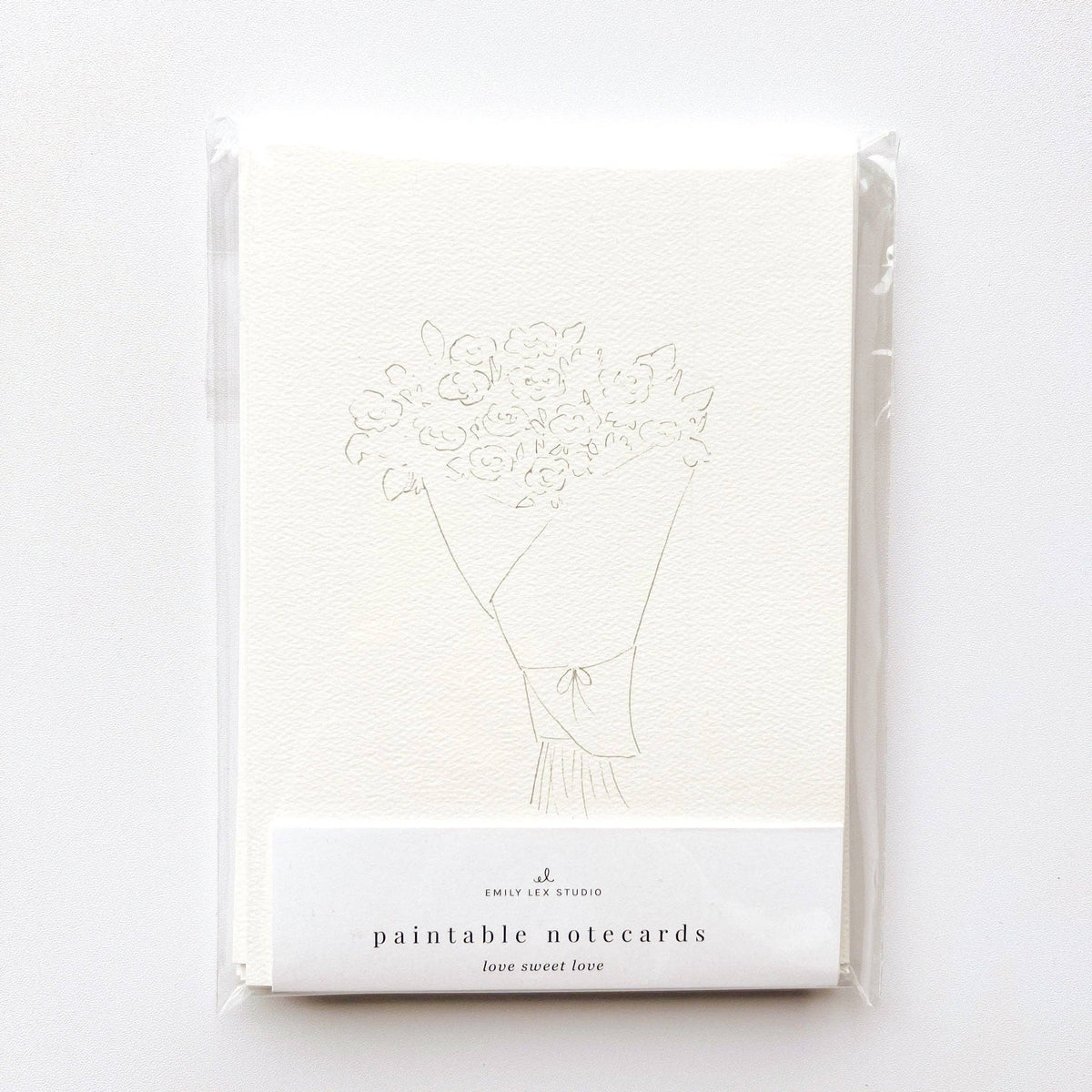 emily lex studio - Love sweet love paintable notecard - Lavenders Blue Home and Body Boutique 