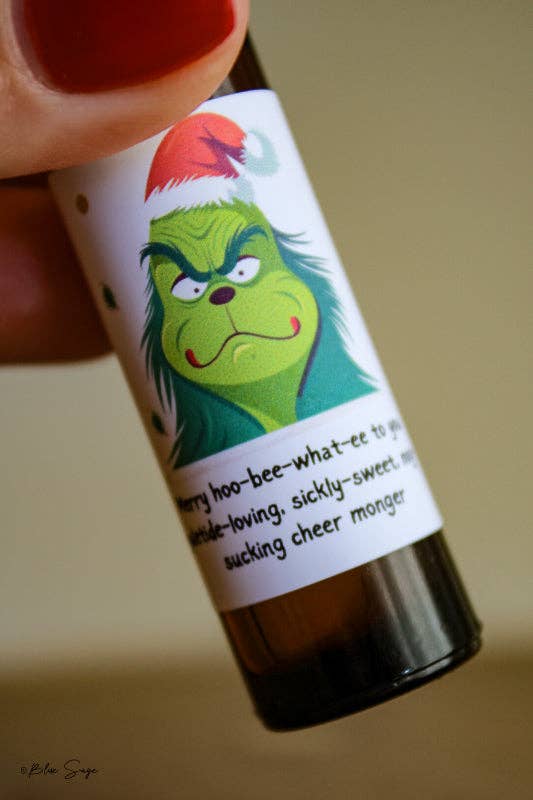 Grinch Essential Oil Roller | Holiday Hoo Be What-ee GIft - Lavenders Blue Home and Body Boutique 