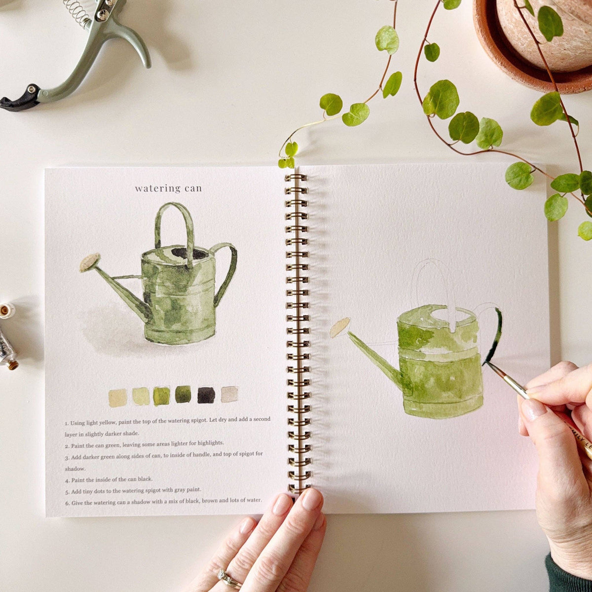 emily lex studio - Garden watercolor workbook - Lavenders Blue Home and Body Boutique 