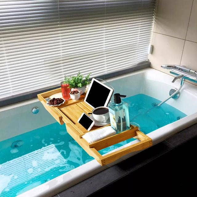 Bamboo Deluxe Bath Caddy
