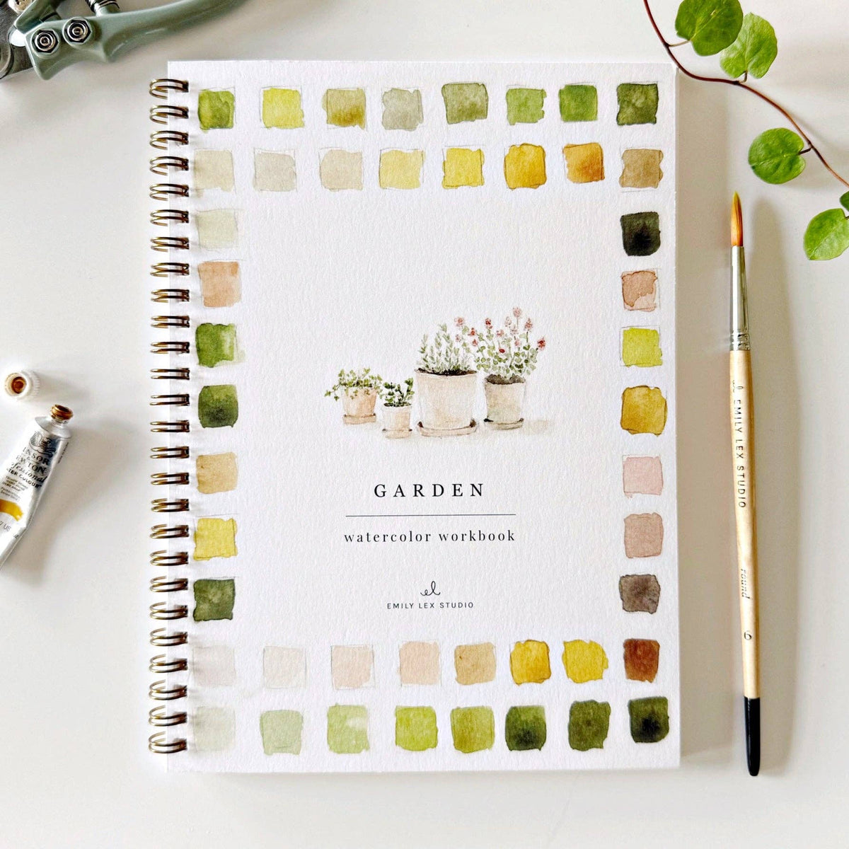 emily lex studio - Garden watercolor workbook - Lavenders Blue Home and Body Boutique 