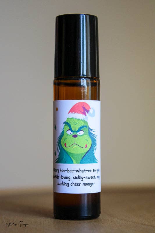 Grinch Essential Oil Roller | Holiday Hoo Be What-ee GIft - Lavenders Blue Home and Body Boutique 